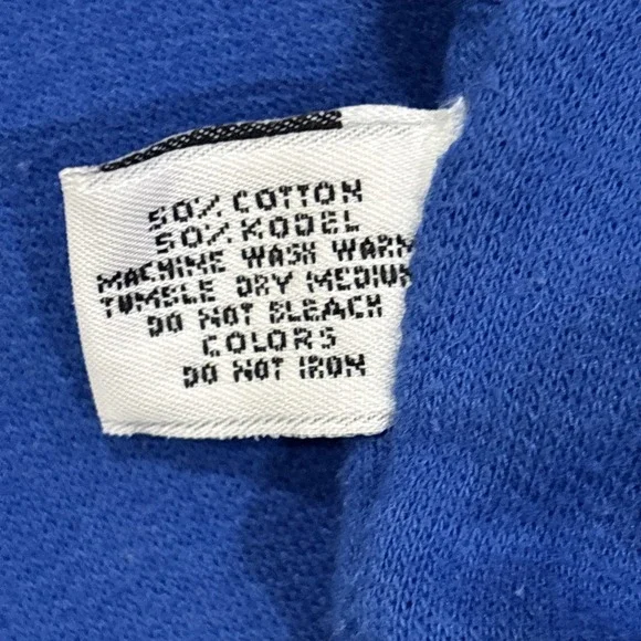 vintage 80's swatch watch sweatshirt blue pocket M (21" Pit To Pit) Graphic USA - Picture 9 of 14